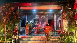 Posko Ormas GRIB di Kedoya Jakbar Terbakar Dini Hari