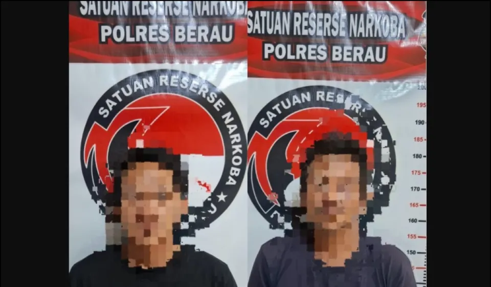 Dua Pengedar Sabu 99,67 Gram di Berau Ditangkap usai Resahkan Warga
