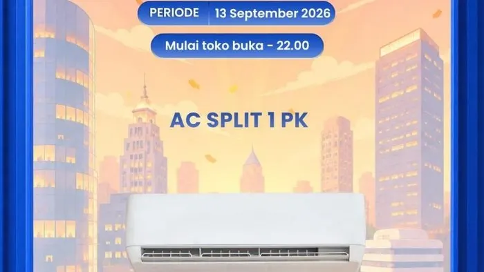 Beli AC Baru 1 PK di Transmart Full Day Sale, Bisa Hemat hingga Rp 1,7 Juta