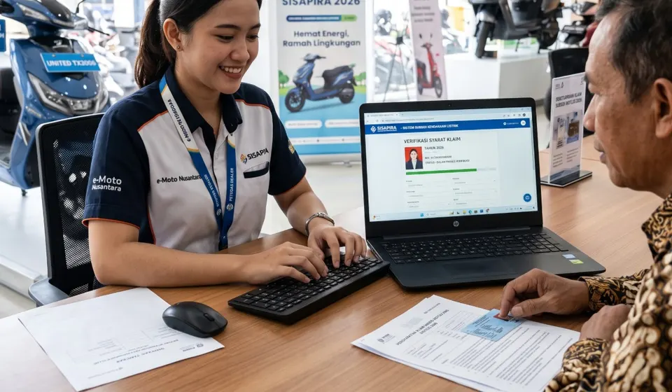 Ketentuan Insentif Kendaraan Roda Dua, Syarat dan Cara Klaim Subsidi Motor Listrik Lewat Aplikasi Sisapira
