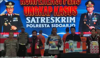 Polresta Sidoarjo Bongkar Sindikat Scamming WNA Tiongkok, Empat Tersangka Ditangkap