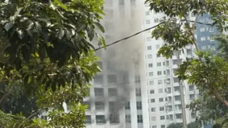 Kebakaran Apartemen di Tanah Abang, 14 Penghuni Dievakuasi