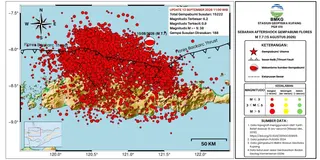 Gempa Susulan NTT Masih Berlangsung, Pola Penurunan Diperkirakan dalam Sebulan