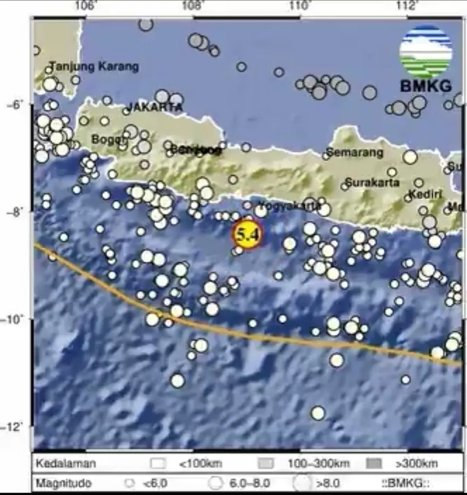 Gempa Mag 5.4 Guncang Cilacap, Warga di Banyumas Merasakan Getaran