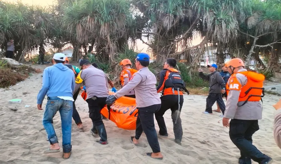 Seluruh Korban Laka Laut Pantai Karangpapak Garut Ditemukan Meninggal Dunia