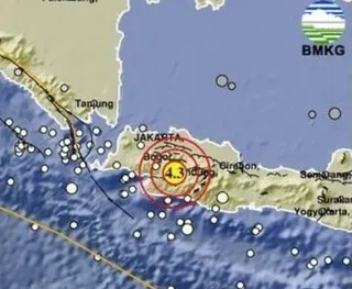 Gempa Dangkal Magnitudo 4,3 Guncang Cianjur 1 September 2026