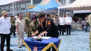 Aparat Gabungan Musnahkan 1,3 Ton Ketamin Hasil Penindakan di Batam