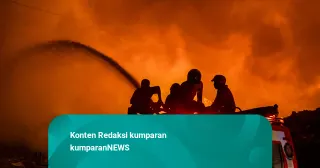 Foto, Kebakaran TPA Putri Cempo Solo, Kobaran Api Membubung Tinggi
