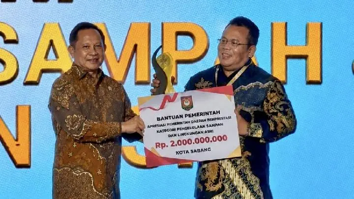 Kota Sabang Raih Juara I Pengelolaan Sampah di Ajang Apresiasi Pemerintah Daerah Berprestasi 2026