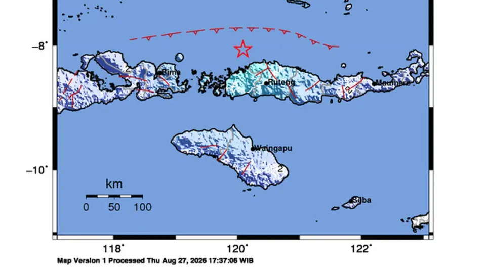 Gempa Magnitudo 5,2 Guncang Wilayah Labuan Bajo NTT, Tidak Berpotensi Tsunami