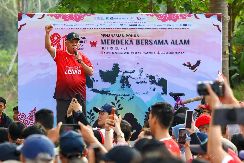 Otorita IKN Tanam 1.708 Pohon di Nusantara dan Cetak Rekor MURI