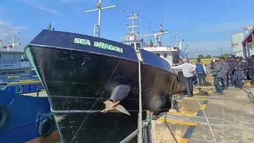Kapal Bendera Tanzania Ditangkap di Bengkalis, Bawa Sabu Cair 1,6 Ton