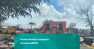 Dinsos Beri Bantuan ke 85 KK Korban Kebakaran Bedeng di Denpasar