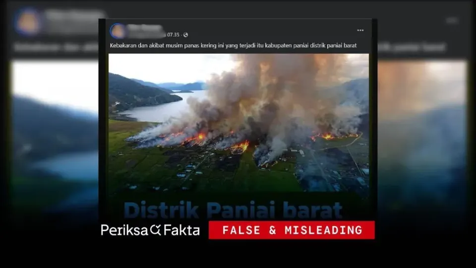 Salah, Gambar Kebakaran Hutan dan Lahan di Obano Paniai Barat