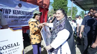 Bantuan Kemenimipas Untuk Korban Gempa Sampai Di Flores
