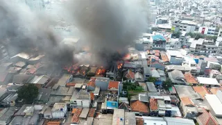 114 Rumah Terdampak Imbas Kebakaran Permukiman Padat di Batu Ceper, Jakpus