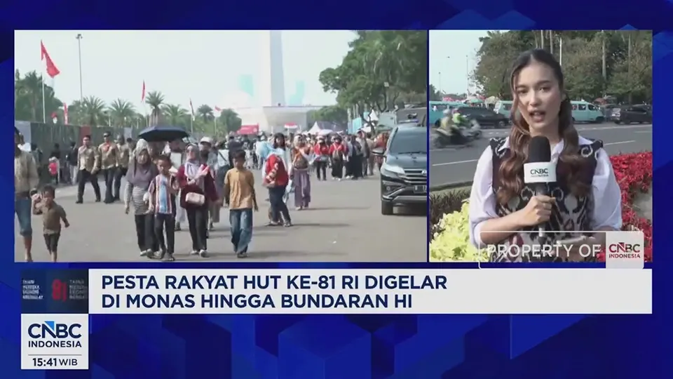 Pesta Rakyat HUT ke-81 RI Digelar di Kawasan Monas Hingga Bundaran HI