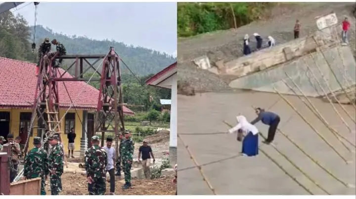 Fakta di Balik Video Viral Siswa Menyeberangi Sungai Tripe di Gayo Lues dan Upaya Pembangunan Jembatan