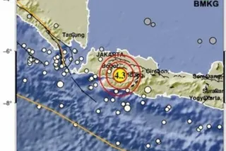 Gempa M 4,3 Guncang Kabupaten Cianjur, Terasa hingga Bandung dan Jonggol