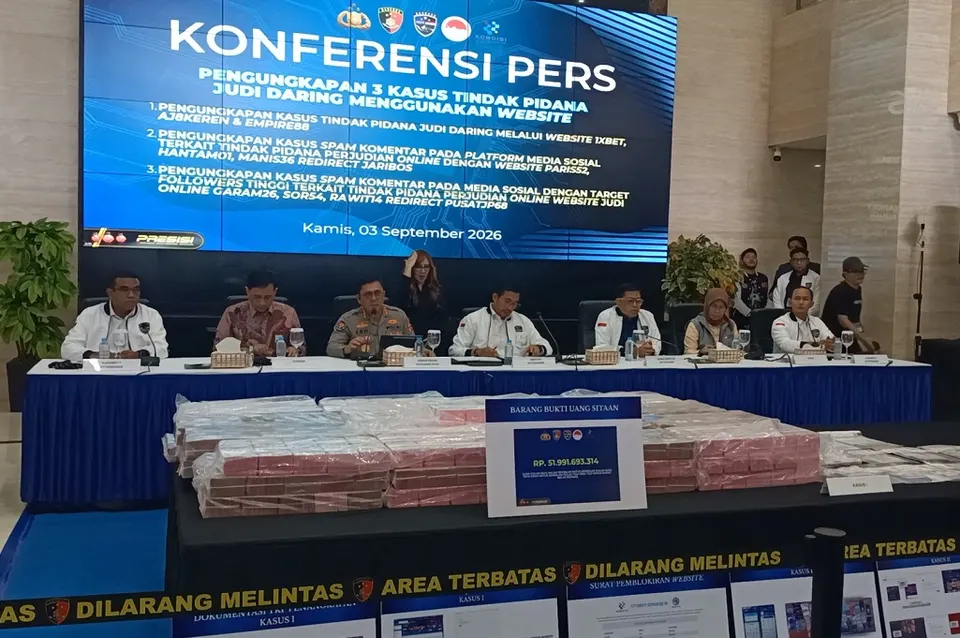 Bareskrim Bongkar 55 Kasus Judol Sepanjang 2026, 123 Tersangka Ditangkap