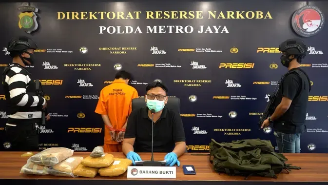 Polisi Gagalkan Penyelundupan 3,4 Kilogram Ganja Asal Sumatera Utara di Tangerang