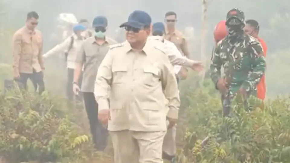 Presiden Prabowo Tinjau Kebakaran Hutan dan Lahan di Kubu Raya Kalimantan Barat, Rangkaian Agenda dan Arahan Penanganan Lapangan