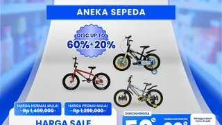 Serbu! Aneka Sepeda Banting Harga di Transmart Full Day Sale