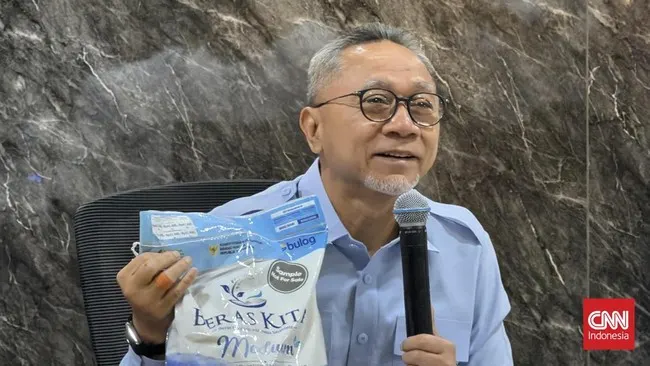 Beras Subsidi Baru Berwarna Biru, Zulhas, Warna Kemenangan