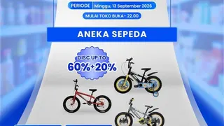 Besok Transmart Full Day Sale! Sepeda Dibanderol Mulai Rp 1 Jutaan