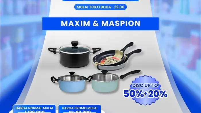 Cuma di Transmart Full Day Sale, Alat Masak Semurah Ini