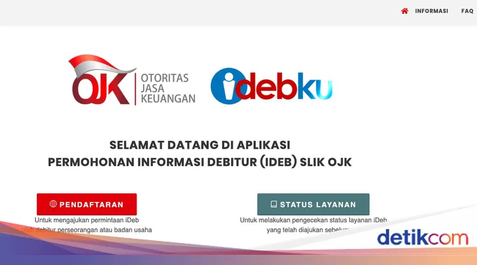 Layanan Pengecekan Riwayat Kredit SLIK OJK Melalui Portal Daring iDebKu