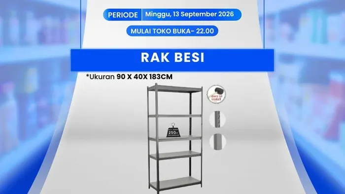 Rak Besi Turun Harga Jadi Rp 879 Ribu di Transmart Full Day Sale