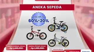Membeli Sepeda dengan Diskon Besar di Transmart Full Day Sale
