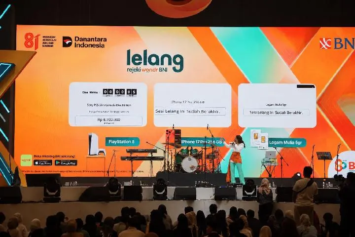 BNI Gelar Lelang rejeki wondr Setiap Hari di wondrX 2026
