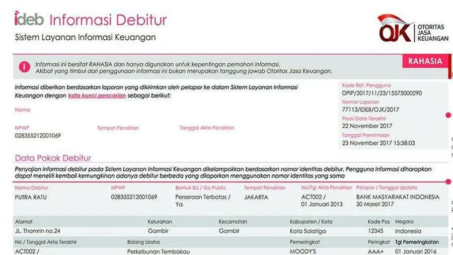Begini Cara Membersihkan Nama dari SLIK OJK atau BI Checking yang Tercatat Buruk